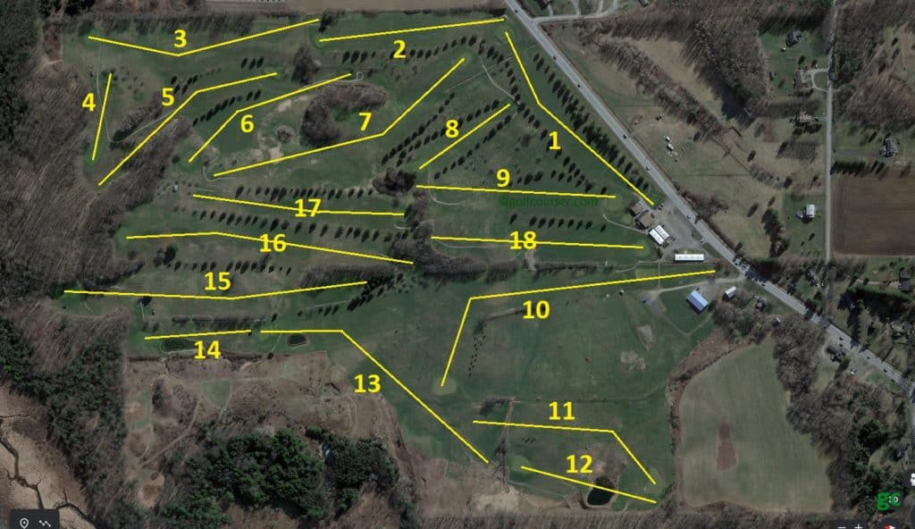 elm tree golf course layout