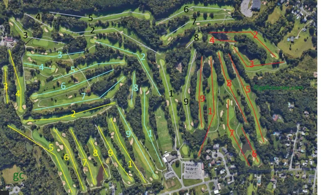 colonie golf course layout