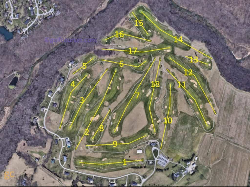 nevel meade golf course layout