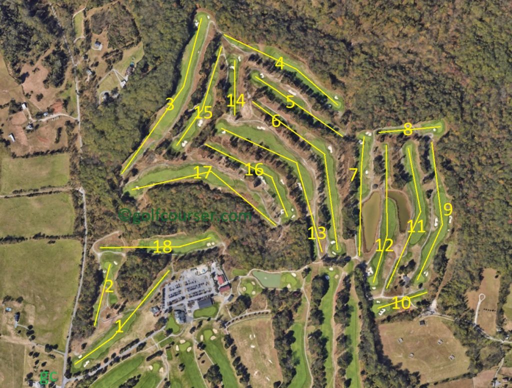 woodlands golf course layout