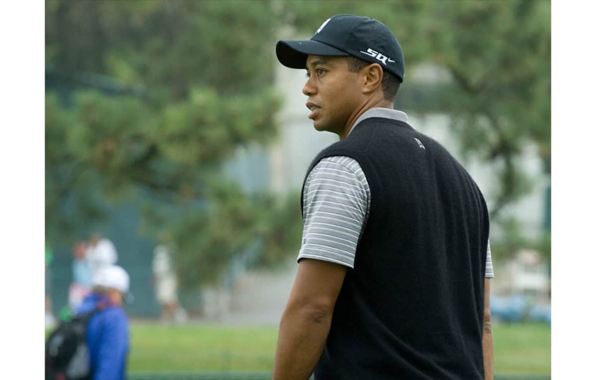Tiger Woods on golf course